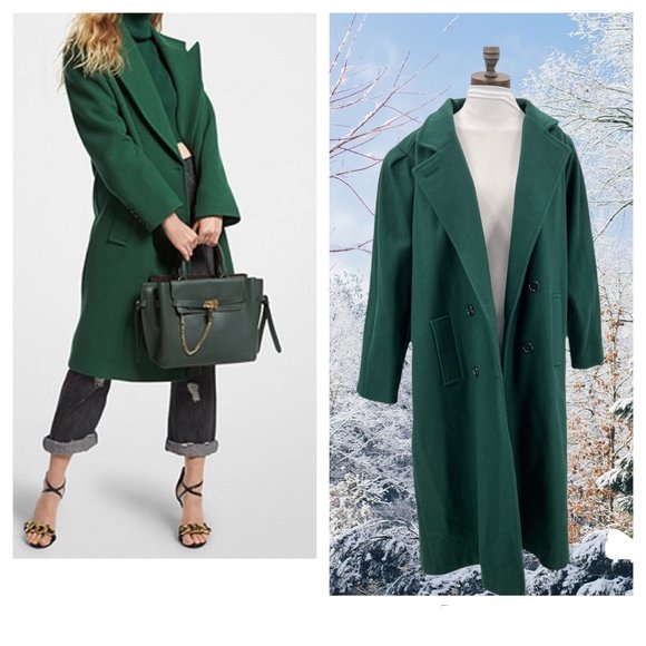 Maggie Lawrence Collection Jackets & Blazers - Vintage Maggie Lawrence Collection Green Wool Long Coat XL/1X
